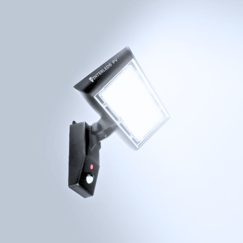 GEO - LUMINARIO ARBOTANTE  SOLAR GRIS  8W BF