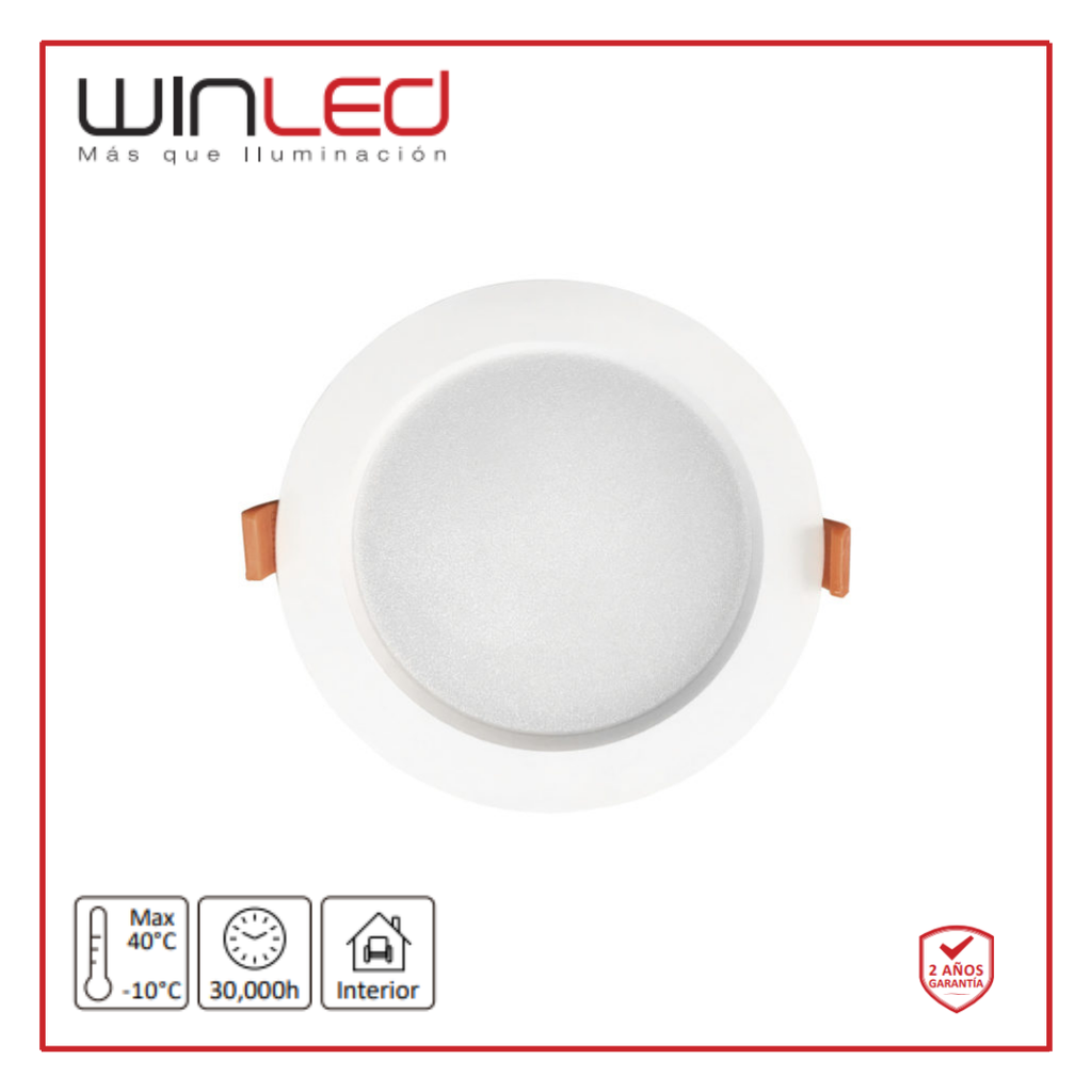 WIN- PANEL LED REDONDO EMPOTRABLE 12W BF