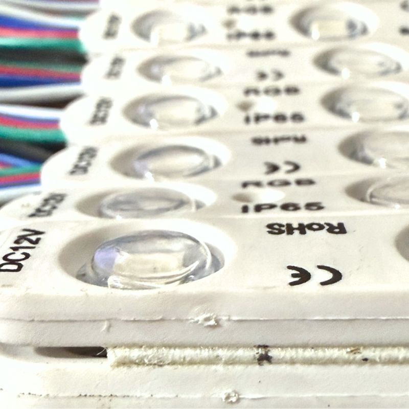 LAL- MÓDULO DE 3 LEDS RGB CON LUPA 5050 IP65 1w