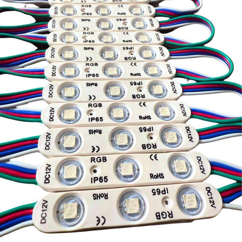 LAL- MÓDULO DE 3 LEDS RGB CON LUPA 5050 IP65 1w