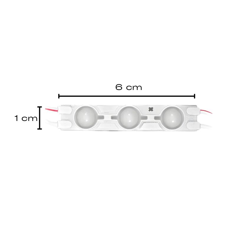 TSH- MÓDULO DE 3 LEDS 2835 BCO FRIO