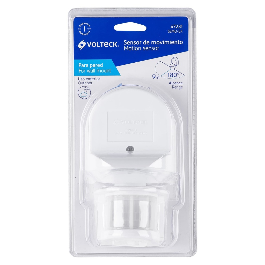 TRU- SENSOR DE MOVIMIENTO PARA EXTERIOR, VOLTECK