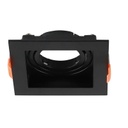 WIN -  DECORATIVO EMPOTRABLE CUADRADO negro SPOT BASE GU10