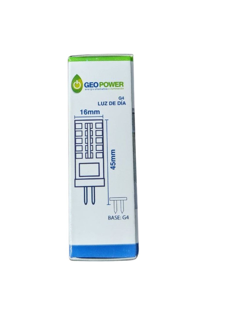 GEO- LED G4 2700K LUZ CÁLIDA 4W