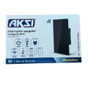AKS - PLACA INTERRUPTOR APAGADOR INTELIGENTE WIFI, 1 APAGADOR NEGRO