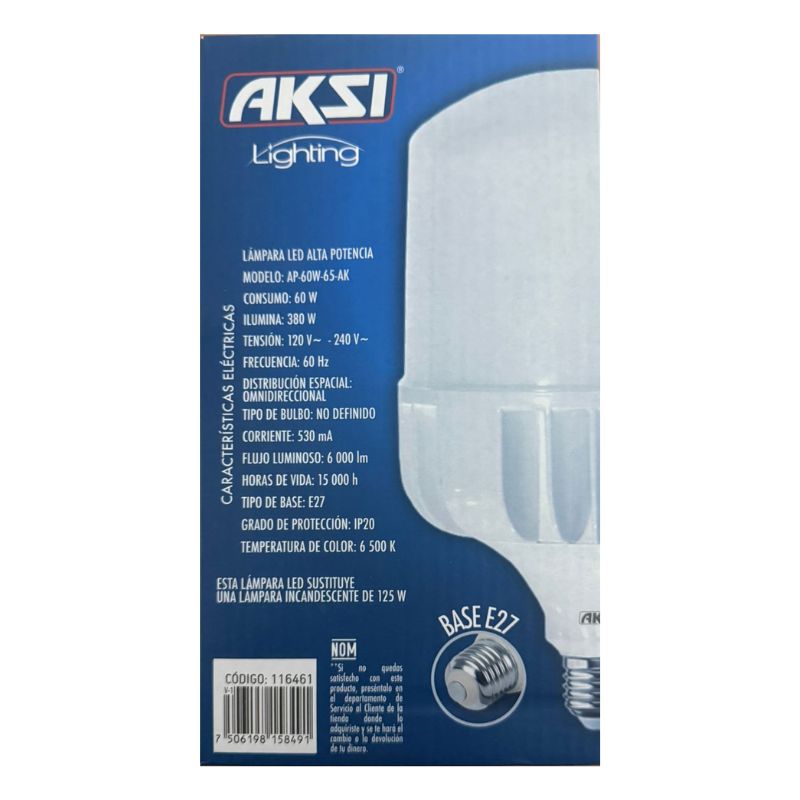 AKS- FOCO LED ALTA POTENCIA 60w