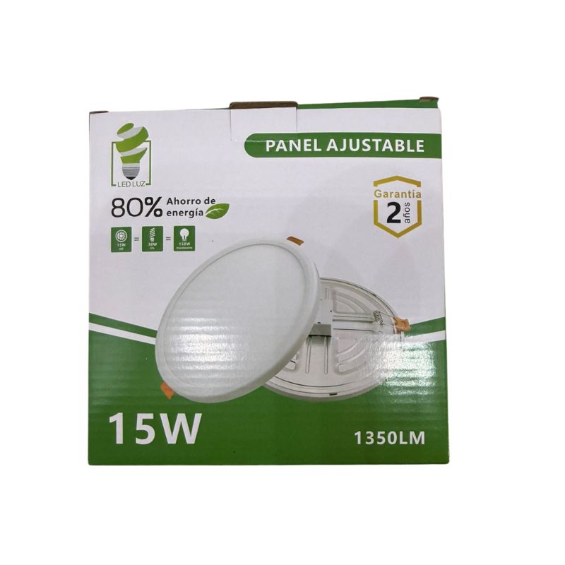 ILV - PANEL AJUSTABLE REDONDO BCO FRIO 15w ECO