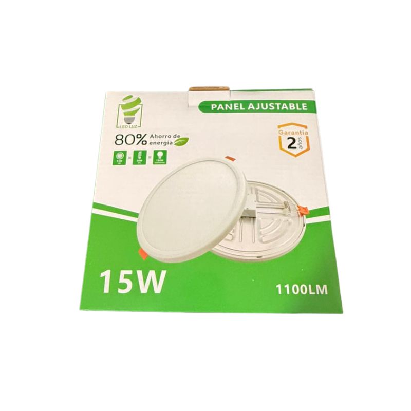 ILV - PANEL AJUSTABLE REDONDO BCO FRIO 15w ECO