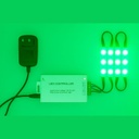 GX- CONTROLADOR 12V-24V RGB RF 44 KEY ALUMINIO