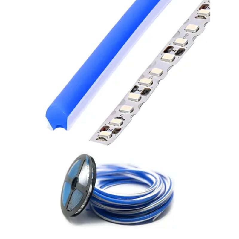GX- TIRA NEON 2da GEN 12V 120L/M 1M 6MM AZUL