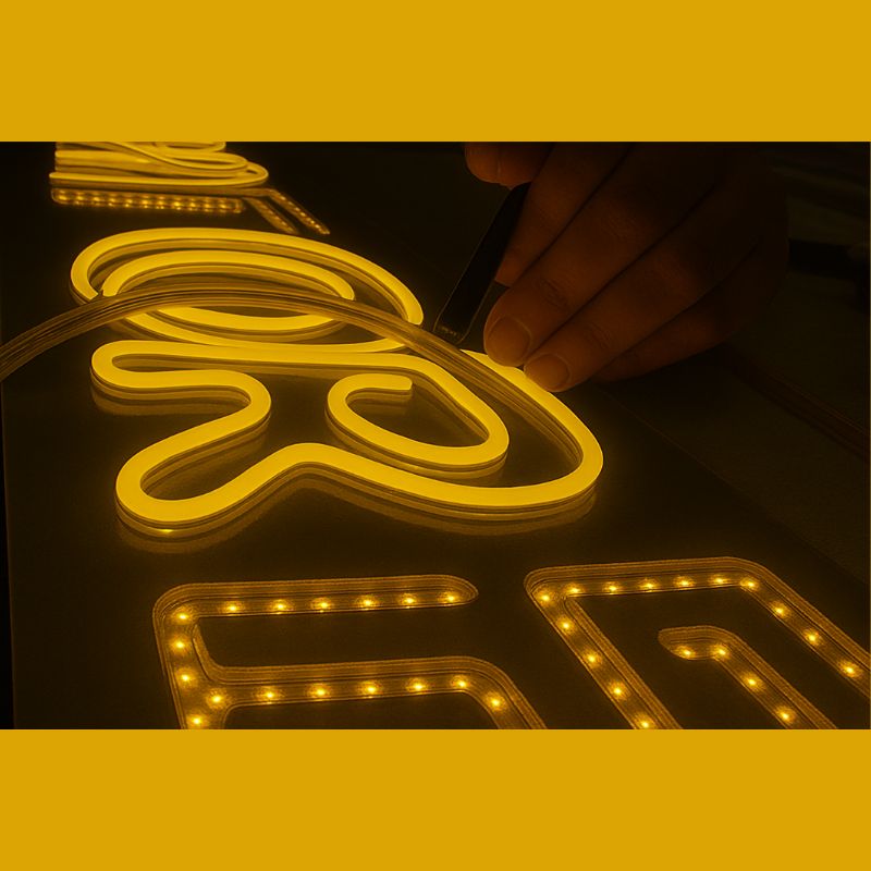 GX- TIRA NEON 2da GEN 12V 120L/M 1M 6MM AMARILLO LIMON