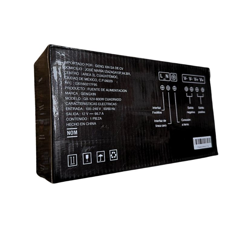 GX- FUENTE DE PODER INTERIOR-12V-800W-IP20