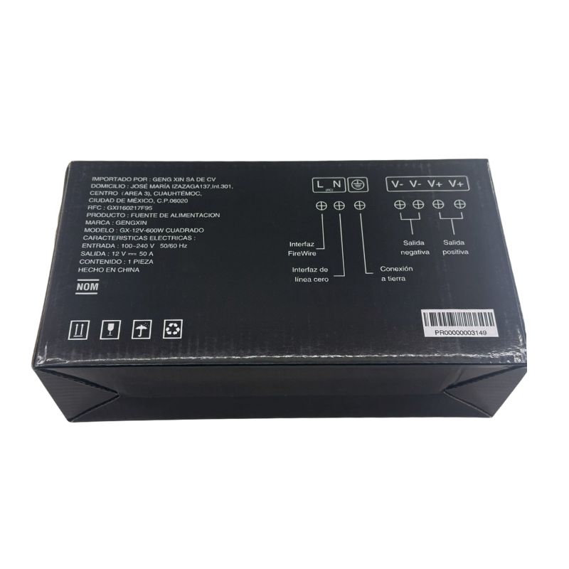 GX- FUENTE DE PODER INTERIOR-12V-600W-IP20