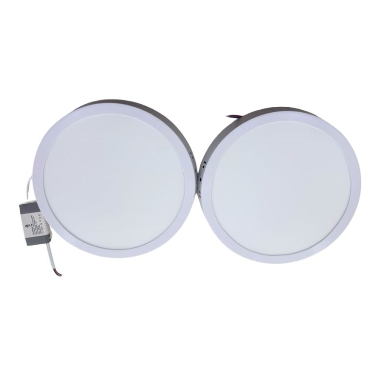 ILV- PANEL SOBREPONER REDONDO 18W BLANCO FRIO 2PACK