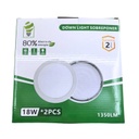 ILV- PANEL SOBREPONER REDONDO 18W BLANCO FRIO 2PACK