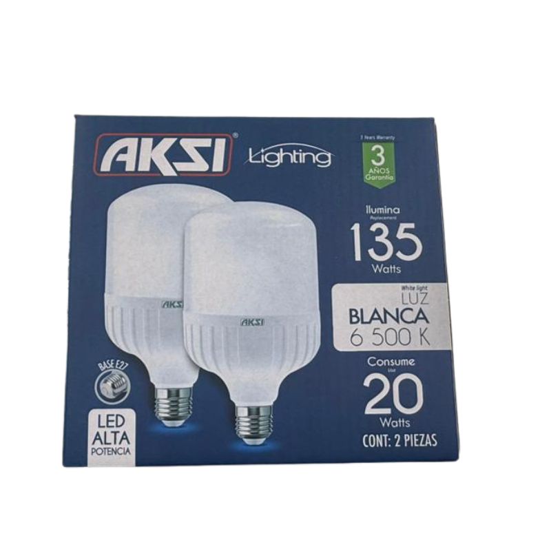 AKS- FOCO LED ALTA POTENCIA 20W 2PACK