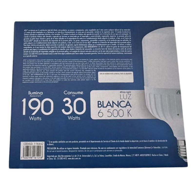 AKS- FOCO LED ALTA POTENCIA 30W 2PACK