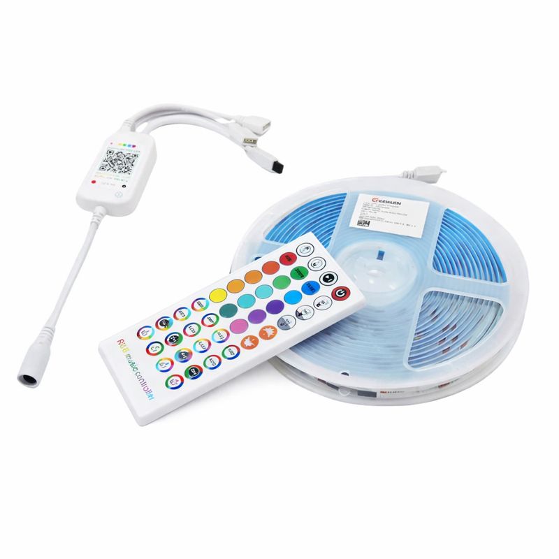 GX- TIRA COB RGB 5M 192L/M 12V 3A/36W BT AUDIORITMICA