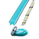 GX- TIRA NEON 2da GEN 12V 120L/M 1M 6MM AZUL HIELO