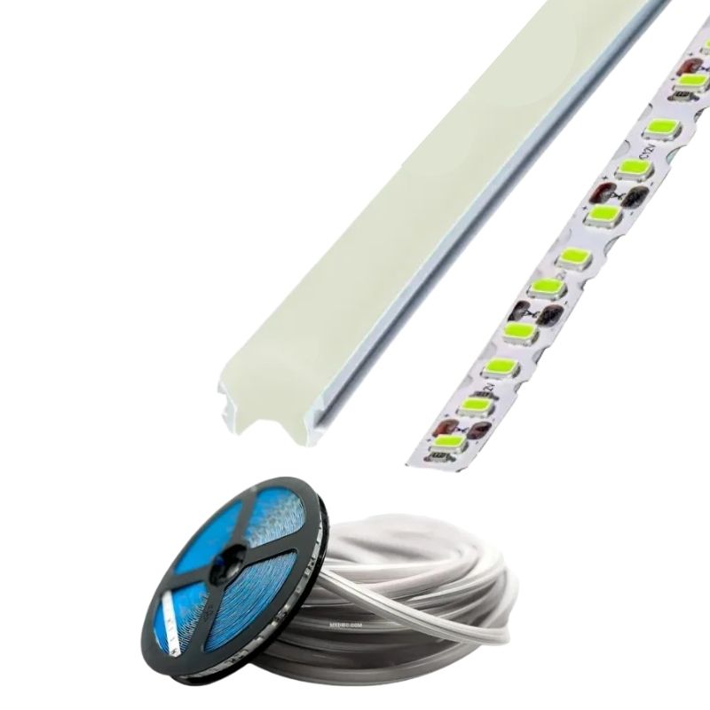 GX-TIRA NEON 2da GEN 12V 120L/M 1M 6MM BLANCA FRIA