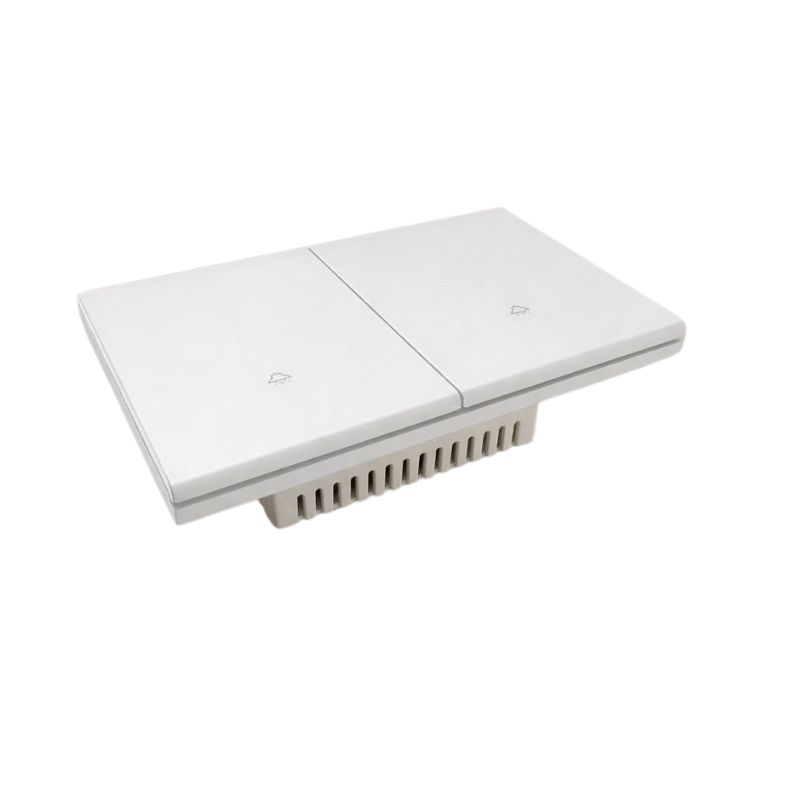INN - PLACA LUXURY SMART WiFi BT APAGADOR DE 2 INTERRUPTORES BLANCA