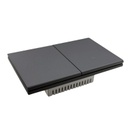 INN - PLACA LUXURY SMART WiFi BT APAGADOR DE 2 INTERRUPTORES GRIS OXFORD