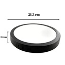 GEO - LED REDONDO 18W SOBREPONER NEGRO