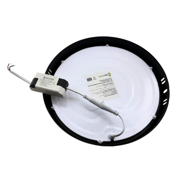 GEO - LED REDONDO 18W SOBREPONER NEGRO