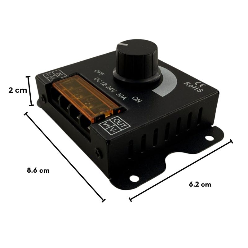 GX- DIMMER DE PERILLA 12V-24V/25A P/MODULO Y TIRA LED