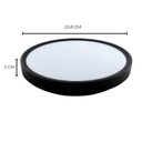 ILV - SOBREPONER REDONDO MARCO NEGRO 6800K 18WATTS BF