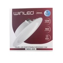WIN- PANEL LED REDONDO EMPOTRABLE 12W B FRIO