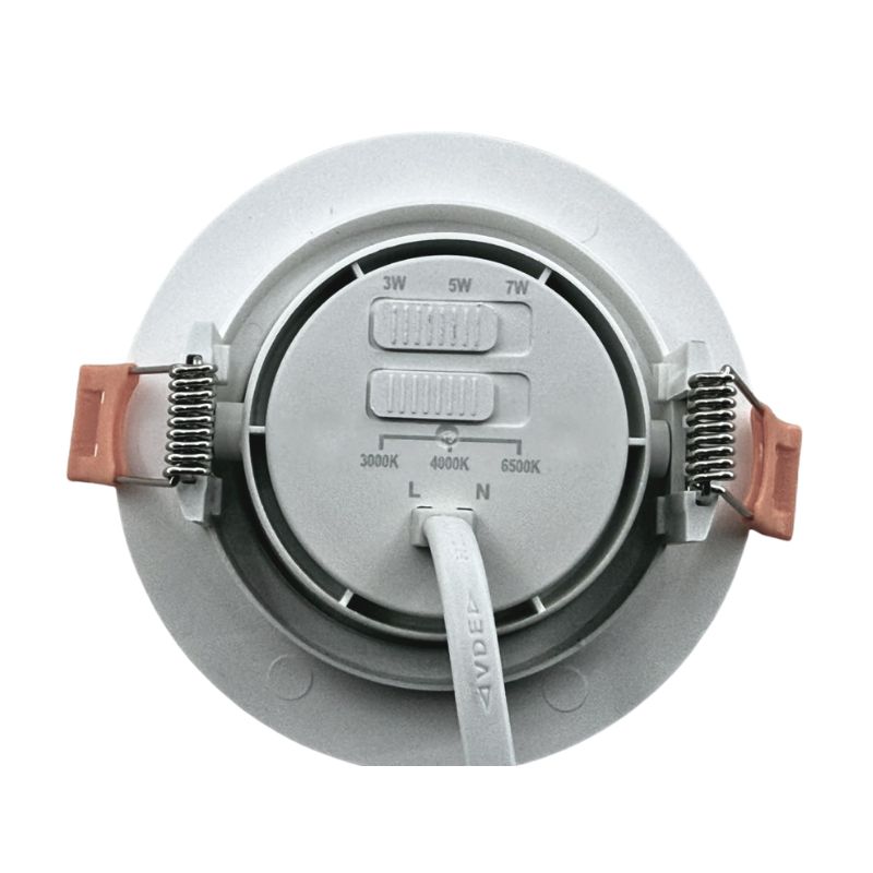 INN- EMPOTRABLE LED REDONDO MINI  3W/5W/7W BLANCO 3 TONOS