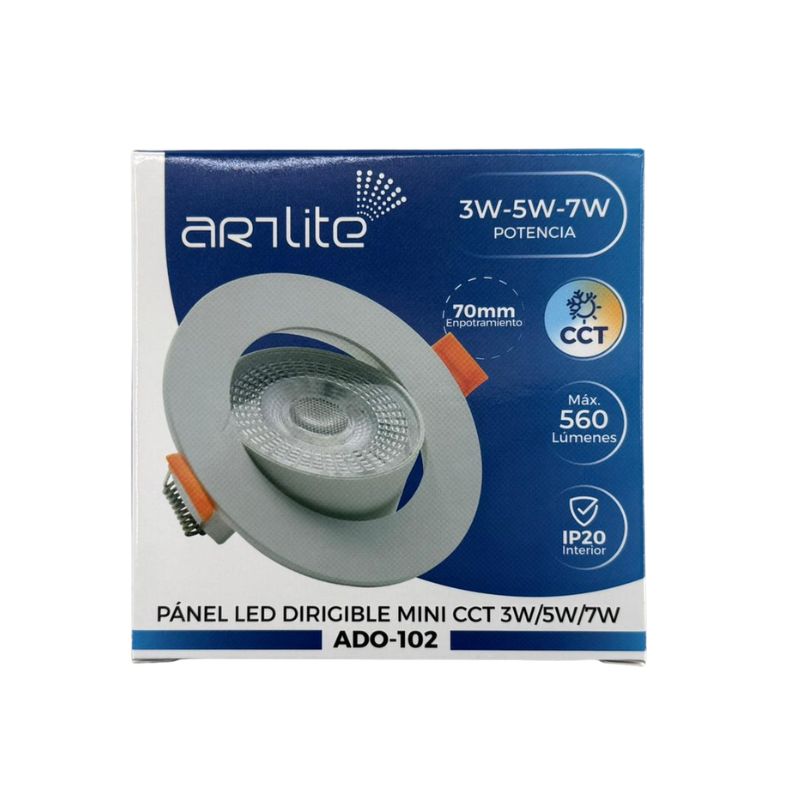 INN- EMPOTRABLE LED REDONDO MINI  3W/5W/7W BLANCO 3 TONOS