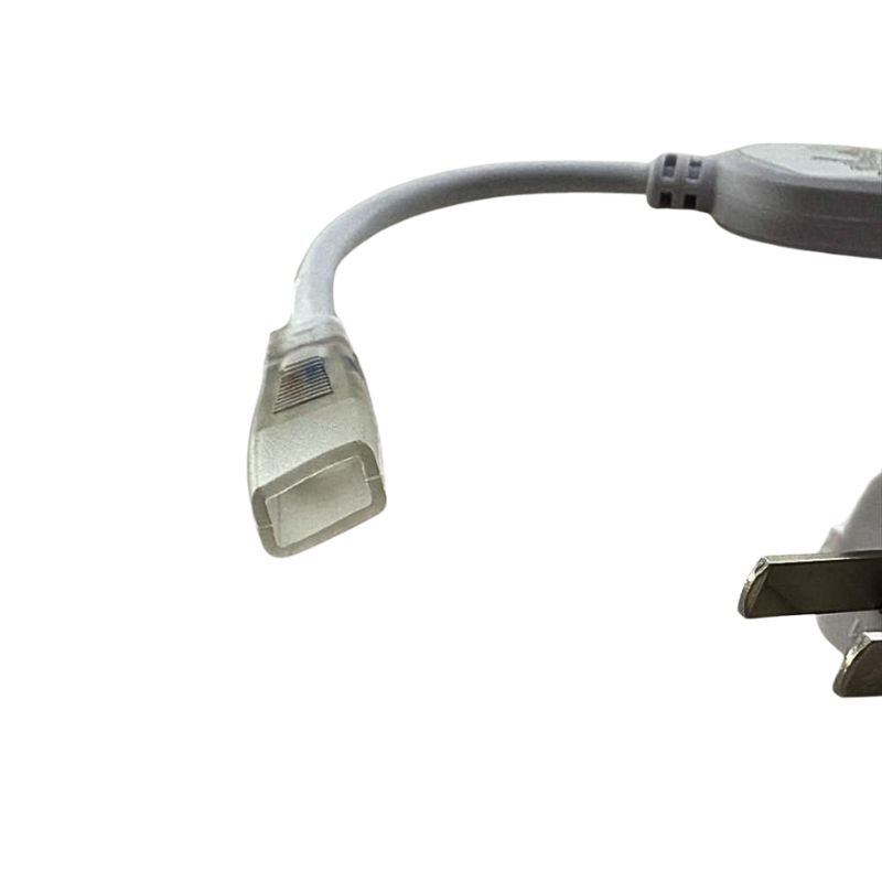 GX- CABLE DE PODER P/ MANGUERA LED 6mm 110V 5A C/ PIN Y TERMINADOR