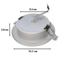 WIN- PANEL LED REDONDO EMPOTRABLE 12W B CALIDO