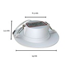 WIN- PANEL LED REDONDO EMPOTRABLE 5W B CALIDO