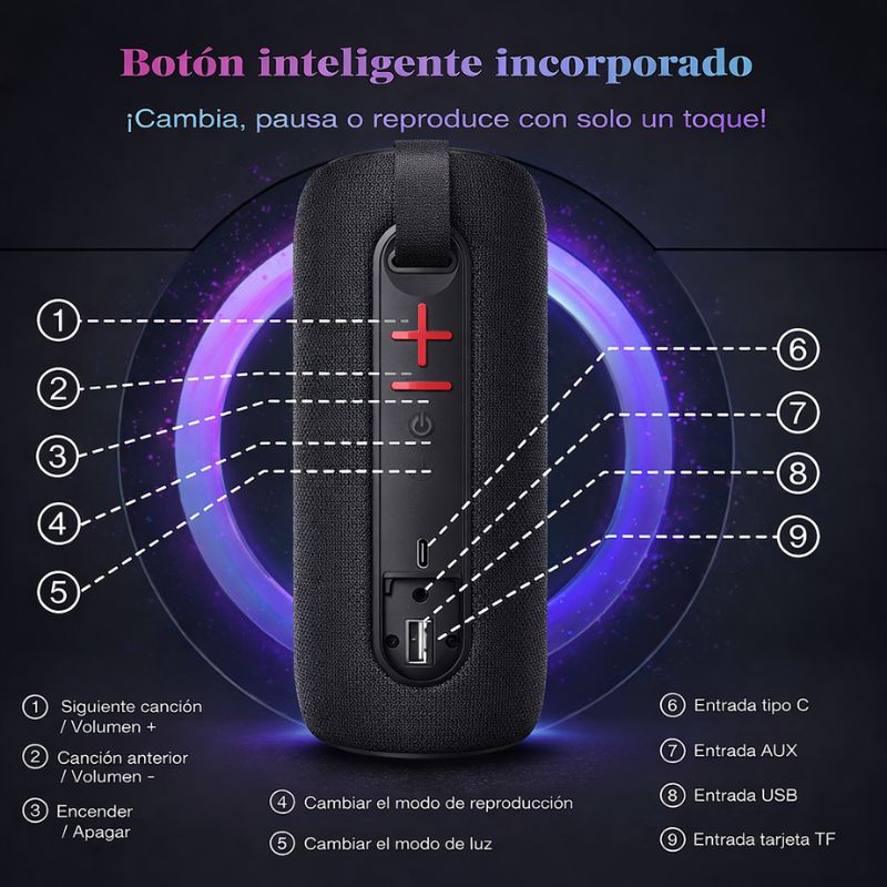 GX- BOCINA B04 MEDIANA NEGRO