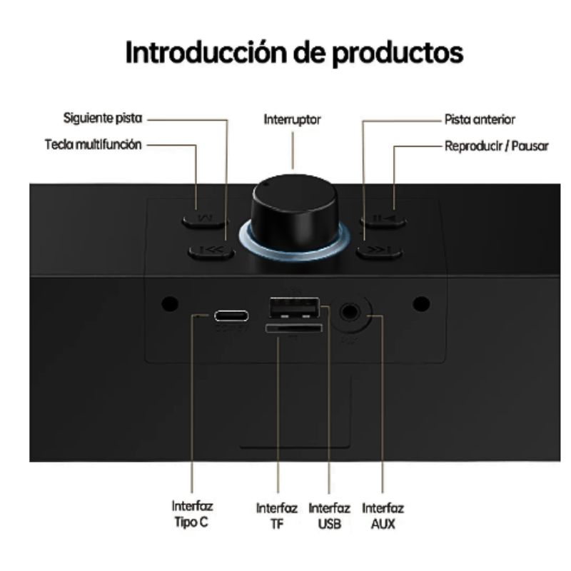 GX- BOCINA B01 GRANDE NEGRO