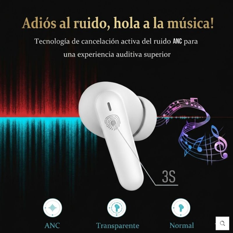 GX- AUDIFONO INALAMBRICO T01 BLANCO