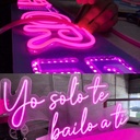 GX- TIRA NEON 2da GEN 12V 120L/M 1M 6MM ROSA FUERTE