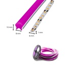 GX- TIRA NEON 2da GEN 12V 120L/M 1M 6MM ROSA FUERTE