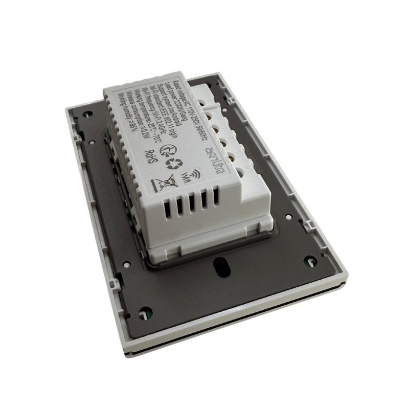 INN- PLACA LUXURY SMART WiFi BT APAGADOR DE 3 INTERRUPTORES BLANCA