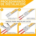 LAL- CONECTOR RECTO 2 VIAS TIRA LED COB E 8MM