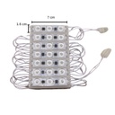 10pz Módulos Led C/ Lupa 110v Azul Transparente