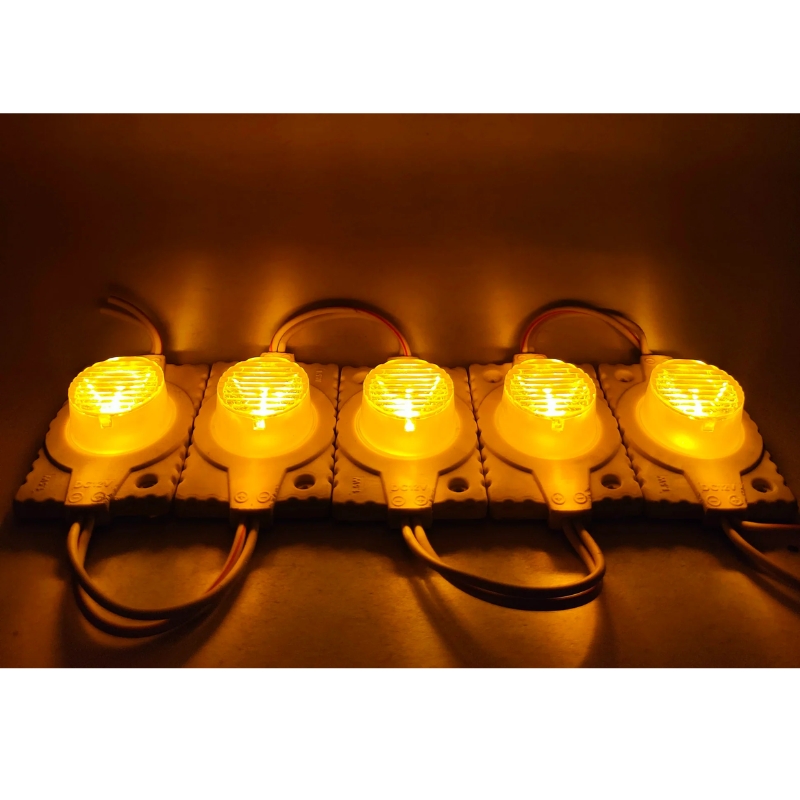 GEN- 5 pz MÓDULO SÚPER LED CON ÓPTICA 1.4W AMARILLO