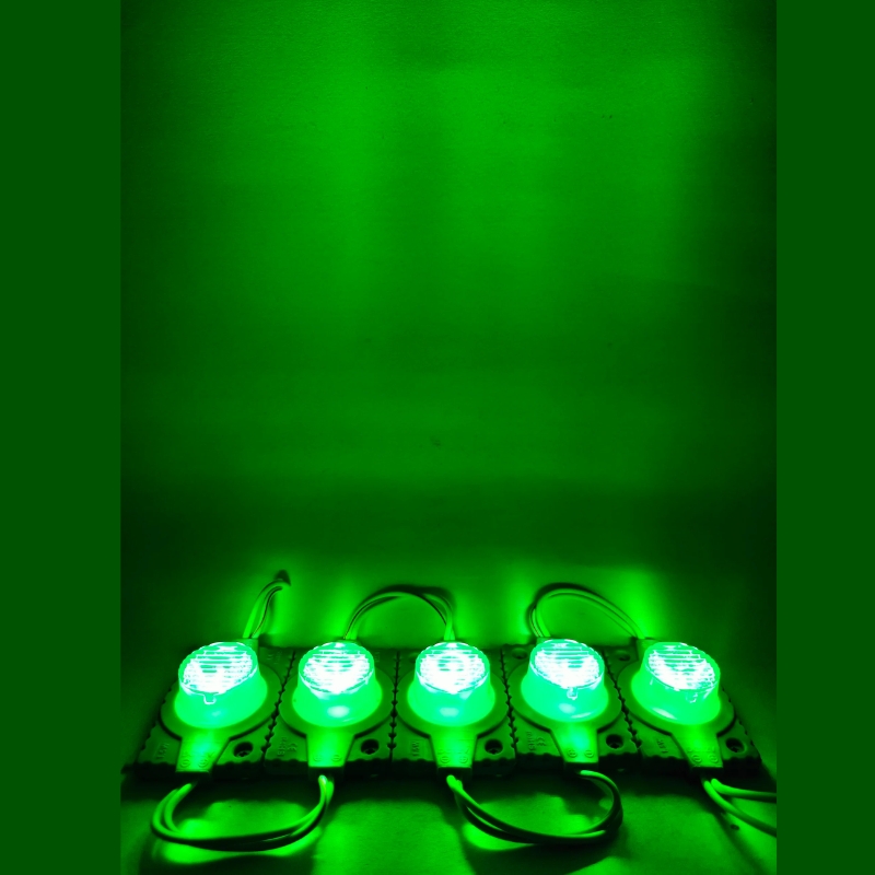 GEN- 5pz MÓDULO SÚPER LED CON ÓPTICA 1.4W VERDE