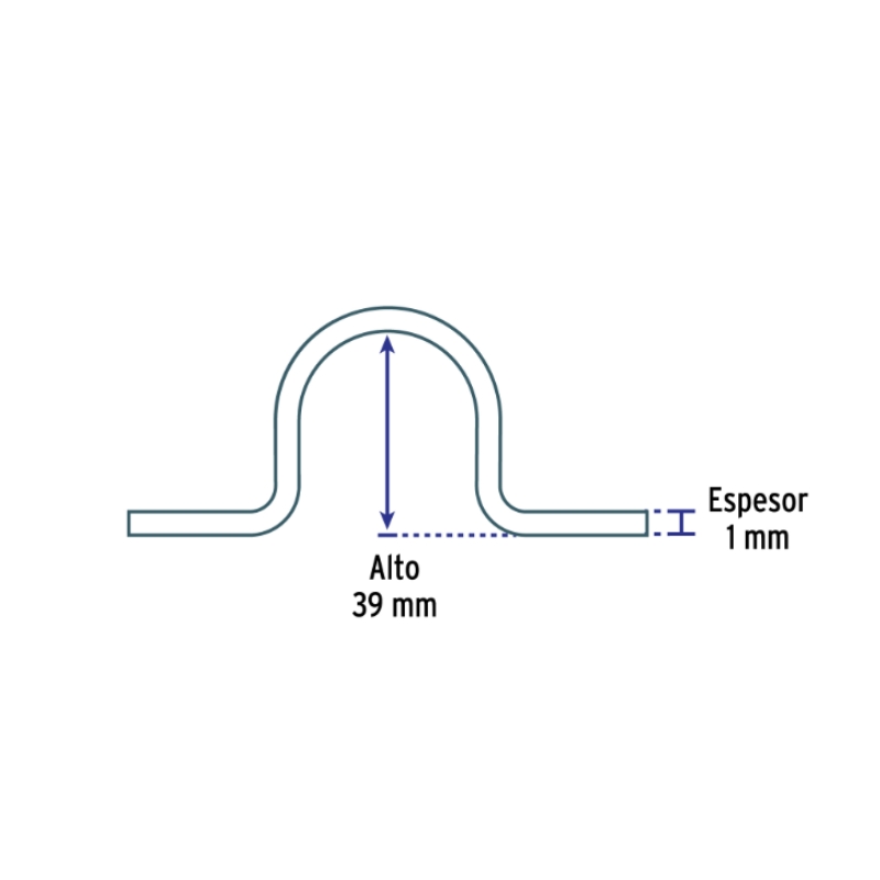 TRU- ABRAZADERA TIPO OMEGA 1-1/4"
