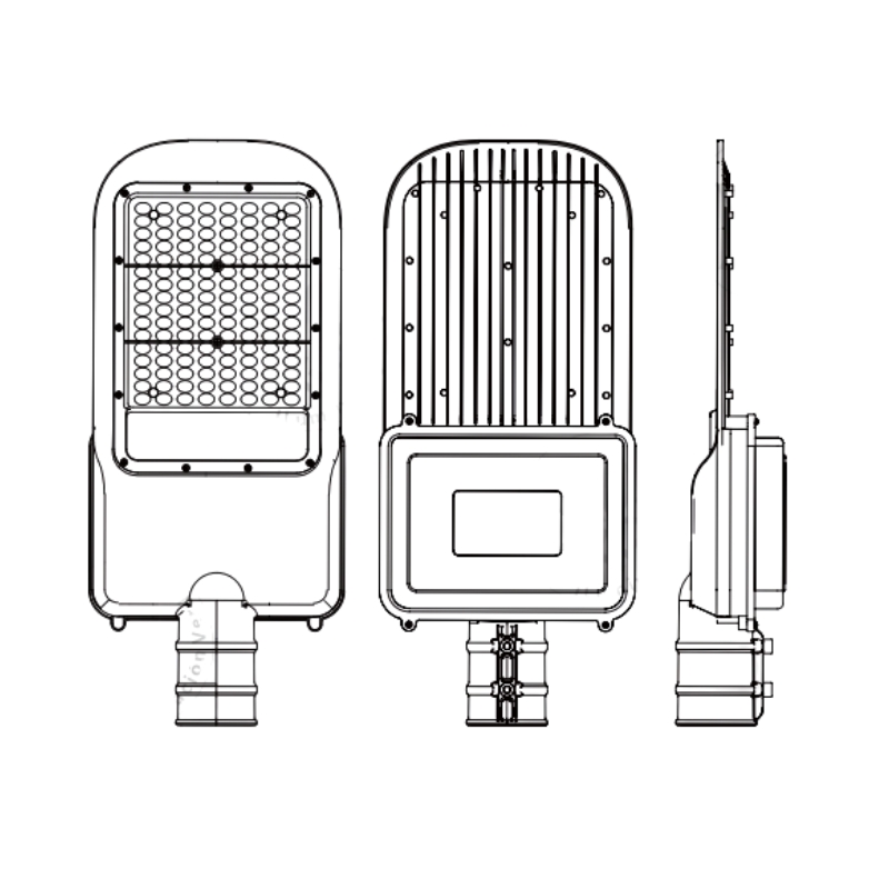 ILV- LAMPARA SUBURBANA SOLAR CON BRAZO 50W