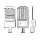 ILV- LAMPARA SUBURBANA SOLAR CON BRAZO 50W