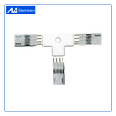 AGE- CONECTOR DE UNIÓN TIPO T 10MM PARA TIRA LED RGB